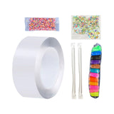 Maxbell Multifunctional Double Sided Tape Funny for Blowing Bubble Toy 2mmx5cmx2m Sequins