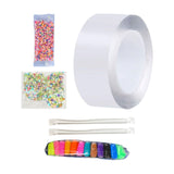Maxbell Multifunctional Double Sided Tape Funny for Blowing Bubble Toy 2mmx5cmx5m Sequins
