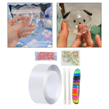 Maxbell Multifunctional Double Sided Tape Funny for Blowing Bubble Toy 2mmx5cmx5m Sequins