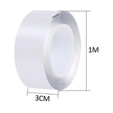 Maxbell Nano Tape Waterproof Heavy Duty Removable with Straws and Clay for DIY Craft 1mm 100cm