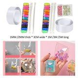 Maxbell Nano Tape Waterproof Heavy Duty Removable with Straws and Clay for DIY Craft 1mm 100cm
