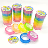 Maxbell 6 Roll Sticky Ball Tape Crafts Interesting Rainbow Tape for Adult Party