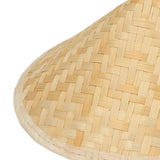 Maxbell Bamboo Braided Hat Weaved Hard Shell Hat Sun Hats Wall Decoration Painting 30cmx20cm