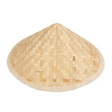 Maxbell Bamboo Braided Hat Weaved Hard Shell Hat Sun Hats Wall Decoration Painting 23.5cmx14.5cm