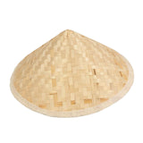 Maxbell Bamboo Braided Hat Weaved Hard Shell Hat Sun Hats Wall Decoration Painting 23.5cmx14.5cm