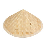 Maxbell Bamboo Braided Hat Weaved Hard Shell Hat Sun Hats Wall Decoration Painting 23.5cmx14.5cm