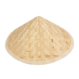 Maxbell Bamboo Braided Hat Weaved Hard Shell Hat Sun Hats Wall Decoration Painting 23.5cmx14.5cm