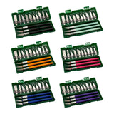 Maxbell 13Pcs Precision Knife Set Replacement Blade for Scrapbook Drawing Paper Black