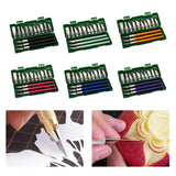 Maxbell 13Pcs Precision Knife Set Replacement Blade for Scrapbook Drawing Paper Black
