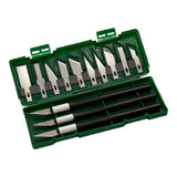 Maxbell 13Pcs Precision Knife Set Replacement Blade for Scrapbook Drawing Paper Black