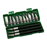 Maxbell 13Pcs Precision Knife Set Replacement Blade for Scrapbook Drawing Paper Black
