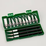 Maxbell 13Pcs Precision Knife Set Replacement Blade for Scrapbook Drawing Paper Black