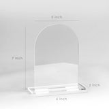 Maxbell 5Pcs Acrylic Place Cards Table Numbers Sublimation DIY for Wedding Banquet