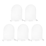 Maxbell 5Pcs Acrylic Place Cards Table Numbers Sublimation DIY for Wedding Banquet