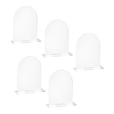 Maxbell 5Pcs Acrylic Place Cards Table Numbers Sublimation DIY for Wedding Banquet
