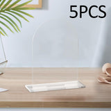 Maxbell 5Pcs Acrylic Place Cards Table Numbers Sublimation DIY for Wedding Banquet