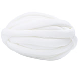 Maxbell Chunky Wool Yarn Filling Soft Knitting for Scarf Sweater Bed Fence Crochet white