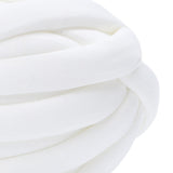 Maxbell Chunky Wool Yarn Filling Soft Knitting for Scarf Sweater Bed Fence Crochet white