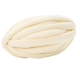 Maxbell Chunky Wool Yarn Filling Soft Knitting for Scarf Sweater Bed Fence Crochet milk yellow