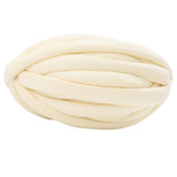 Maxbell Chunky Wool Yarn Filling Soft Knitting for Scarf Sweater Bed Fence Crochet milk yellow