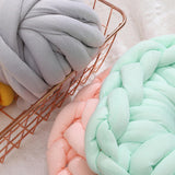 Maxbell Chunky Wool Yarn Filling Soft Knitting for Scarf Sweater Bed Fence Crochet light green