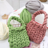 Maxbell Chunky Wool Yarn Filling Soft Knitting for Scarf Sweater Bed Fence Crochet green
