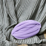 Maxbell Chunky Wool Yarn Filling Soft Knitting for Scarf Sweater Bed Fence Crochet violet