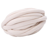 Maxbell Chunky Wool Yarn Filling Soft Knitting for Scarf Sweater Bed Fence Crochet khaki white