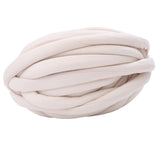 Maxbell Chunky Wool Yarn Filling Soft Knitting for Scarf Sweater Bed Fence Crochet khaki white