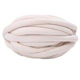 Maxbell Chunky Wool Yarn Filling Soft Knitting for Scarf Sweater Bed Fence Crochet khaki white