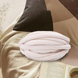Maxbell Chunky Wool Yarn Filling Soft Knitting for Scarf Sweater Bed Fence Crochet khaki white