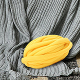 Maxbell Chunky Wool Yarn Filling Soft Knitting for Scarf Sweater Bed Fence Crochet yellow