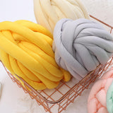 Maxbell Chunky Wool Yarn Filling Soft Knitting for Scarf Sweater Bed Fence Crochet yellow