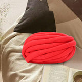 Maxbell Chunky Wool Yarn Filling Soft Knitting for Scarf Sweater Bed Fence Crochet red