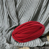 Maxbell Chunky Wool Yarn Filling Soft Knitting for Scarf Sweater Bed Fence Crochet dark red