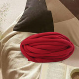 Maxbell Chunky Wool Yarn Filling Soft Knitting for Scarf Sweater Bed Fence Crochet dark red