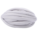 Maxbell Chunky Wool Yarn Filling Soft Knitting for Scarf Sweater Bed Fence Crochet light gray