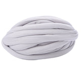 Maxbell Chunky Wool Yarn Filling Soft Knitting for Scarf Sweater Bed Fence Crochet light gray