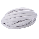 Maxbell Chunky Wool Yarn Filling Soft Knitting for Scarf Sweater Bed Fence Crochet light gray