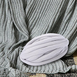 Maxbell Chunky Wool Yarn Filling Soft Knitting for Scarf Sweater Bed Fence Crochet light gray