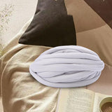 Maxbell Chunky Wool Yarn Filling Soft Knitting for Scarf Sweater Bed Fence Crochet light gray