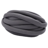 Maxbell Chunky Wool Yarn Filling Soft Knitting for Scarf Sweater Bed Fence Crochet dark gray