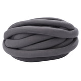 Maxbell Chunky Wool Yarn Filling Soft Knitting for Scarf Sweater Bed Fence Crochet dark gray