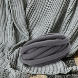 Maxbell Chunky Wool Yarn Filling Soft Knitting for Scarf Sweater Bed Fence Crochet dark gray