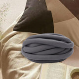 Maxbell Chunky Wool Yarn Filling Soft Knitting for Scarf Sweater Bed Fence Crochet dark gray