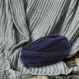 Maxbell Chunky Wool Yarn Filling Soft Knitting for Scarf Sweater Bed Fence Crochet navy blue