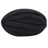 Maxbell Chunky Wool Yarn Filling Soft Knitting for Scarf Sweater Bed Fence Crochet black