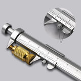 Maxbell Ballpoint Pen Caliper Tools Portable 1mm for Writing Note Taking Pen Gift Black Ink Refill
