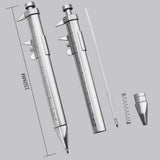 Maxbell Ballpoint Pen Caliper Tools Portable 1mm for Writing Note Taking Pen Gift Blue Ink Refill