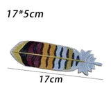 Maxbell Handmade Embroidered Bookmark Artistic Feather Bookmarks for School Supplies Yellow
